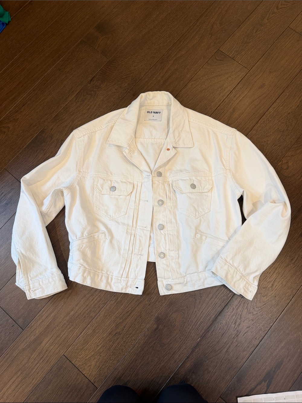 Old Navy White Denim Jacket Size Medium - C73-031